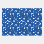 Witte muzieknots Ontwerpverlooppapiersets Inpakpapier Vel (Voorkant)