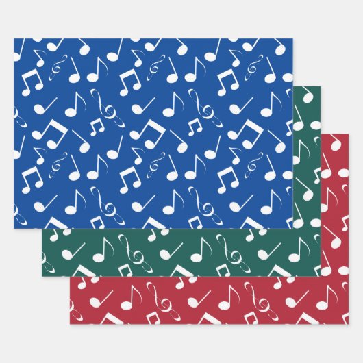 Witte muzieknots Ontwerpverlooppapiersets Inpakpapier Vel (Set)