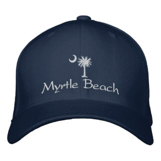 Witte Myrtle Beach Palmetto geborduurd Pet