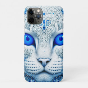Witte Mystieke Kat Etherische AI Kunst Case-Mate iPhone Case