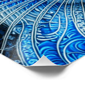 Witte Mystieke Kat Etherische AI Kunst Perfect Poster (Hoek)