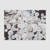 Witte  naaien Buttonnen Tissuepapier (Voorkant)