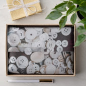 Witte  naaien Buttonnen Tissuepapier (Geschenk)