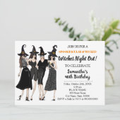 Witte nacht uit halloween Birthday Kaart (Staand voorkant)