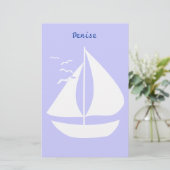 Witte nagels briefpapier (Staand voorkant)