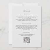 Witte namaak reliëf rozen frame alles-in-één kaart (Achterkant)
