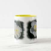 Witte narcis narcis narcis tweekleurige koffiemok (Center)