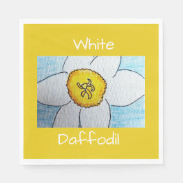 Witte Narcis Servet