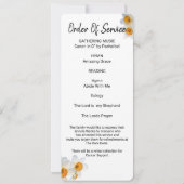 Witte narcis Viering van het Leven Fotokaart Kaart (Achterkant)