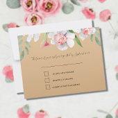 Witte Narcissus op Champagne RSVP en Menu