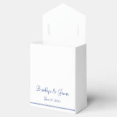 Witte Nautical Wedding Favor Boxen met Anchor Bedankdoosjes (Geopend)