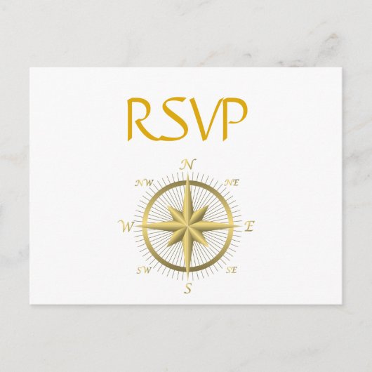 Witte Nautilus Huwelijks RSVP-briefkaarten Uitnodiging Briefkaart (Voorkant)