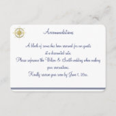 Witte Nautische Trouw Accommodatiekaarten Informatiekaartje (Voorkant)