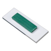 Witte & Navy Blauwe Kam Krans Aangepaste Monogram Naambadge (Achterkant)