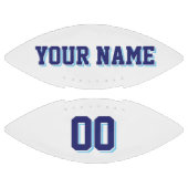 WITTE NAVY EN LICHTE BLAUW Aangepast Football (Panelen)