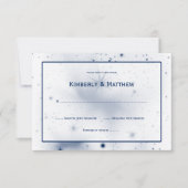Witte Navy Stars Ontwerp RSVP (Voorkant)