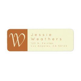 Witte nectar & zanderig Sinaasappel | Retouradres Etiket