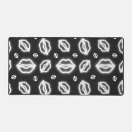 Witte Neon Kus Bureaumat