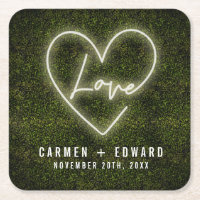 Witte Neon teken liefde hart bruiloft