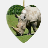 Witte neusgrassen keramisch ornament (Rechts)