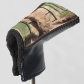 Witte neushoorn golfheadcover (3/4 voorkant)