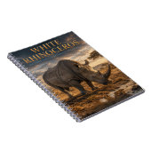 Witte Neushoorn Savanne DIEREN Notitieboek (Rechterzijde)