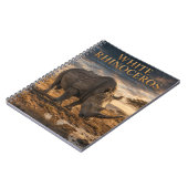 Witte Neushoorn Savanne DIEREN Notitieboek (Linkerzijde)