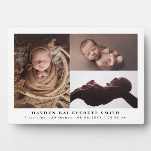 Witte neutrale baby fotosamenstelling nieuwe baby fotoplaat