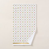 WITTE NEUTRALE CIRCLE GOLD BATHROOM TOWEL SET BAD HANDDOEK (Handdoek)