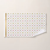 WITTE NEUTRALE CIRCLE GOLD BATHROOM TOWEL SET BAD HANDDOEK (Handdoek)