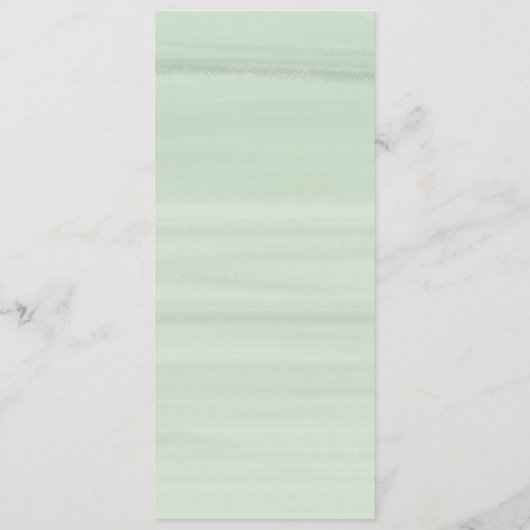 Witte Neutrale Waterverf Bloemen Bruiloft Menu (Achterkant)