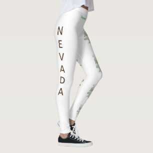 Witte Nevada State Flower Saguaro Cactus Leggings