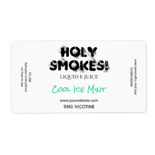 Witte Nicotine E Juice Labels