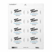 Witte Nicotine E Juice Labels (Full Sheet)