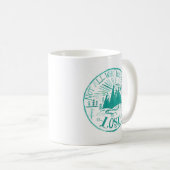 witte " niet iedereen die wander kwijt is " mok (Voorkant rechts)