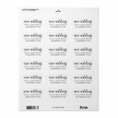 Witte nieuwe adresaankondigingzegel etiket (Full Sheet)