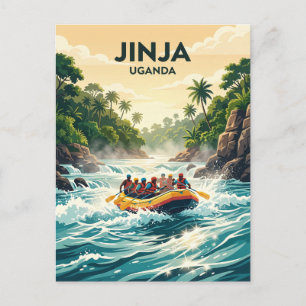 Witte Nijl-rivier stroomversnellingen, Jinja Oegan Briefkaart
