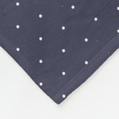 witte octopus & Stippen Patroon Fleece Deken (Hoek)