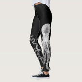 Witte octopus zwarte Leggings (Links)