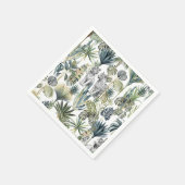 Witte Oerwoud Witte Tijgers Papieren servetten (Hoek)