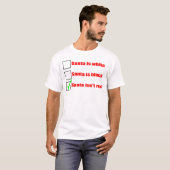 Witte of zwarte Kerstman T-shirt (Voorkant volledig)
