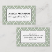 Witte Ogee & Sage Mama Playdate Belkaart Contactkaartje (Voorkant / Achterkant)