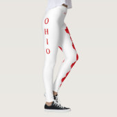 Witte ohio-staat carnaïeve Leggings (Rechts)