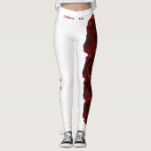 Witte Oklahoma State Oklahoma Roos Bloedbloem Legg Leggings (Voorkant)