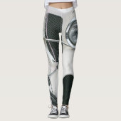 Witte oldsmobile auto ontwerp leggings (Voorkant)