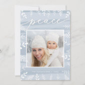 Witte olie | Vakantieknopkaart Feestdagenkaart (Voorkant)