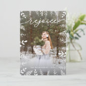 Witte olie | Vakantieknopkaart Feestdagenkaart (Staand voorkant)