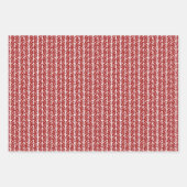 Witte olieplepels op zwarte rode stippen inpakpapier vel (Voorkant 2)