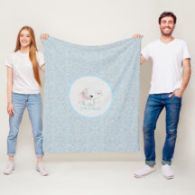 Witte Olifant Baby Moderne Jongen Blauw