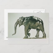 Witte olifant briefkaart (Voorkant / Achterkant)